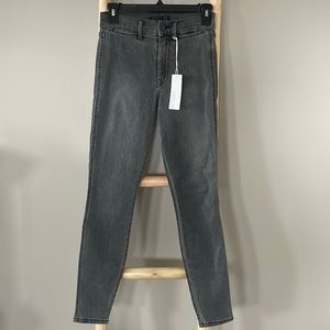 Level 99 | Grey Acid Wash Skinny Jeans